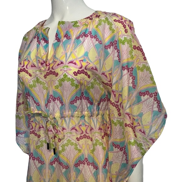 Liberty of London Lightweight Cotton Short Caftan - Picture 3 of 8